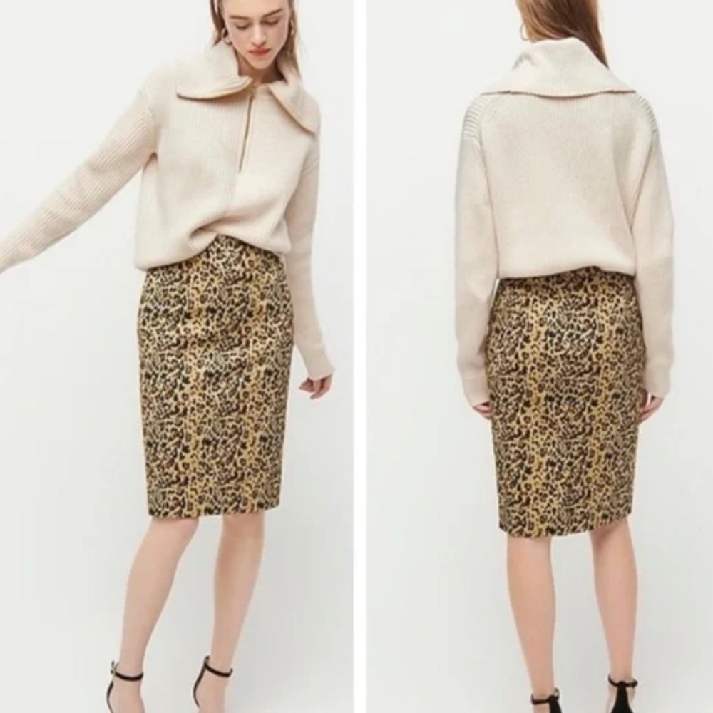 J.Crew leopard 🐆 print skirt